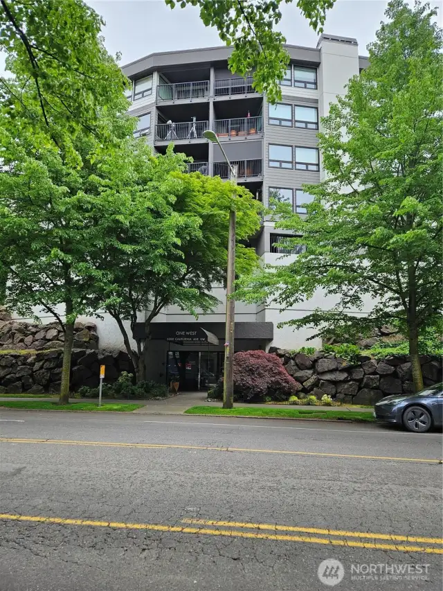 FRONT OF BUILDING. SECURE ENTRY