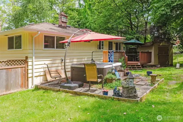 Backyard & Hot Tub