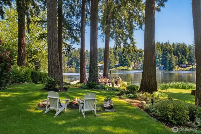 Park like setting on a 1.3 acre lot.