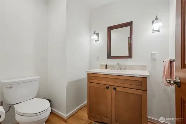 Half bath with plenty of space.