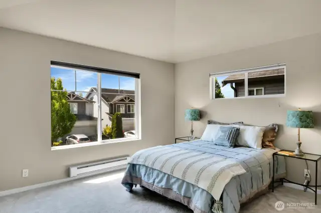 Primary bedroom on upper floor