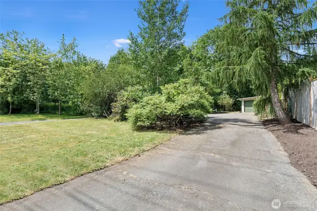 Paved driveway