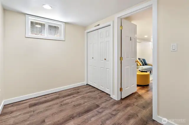 Third bedroom on the lower level