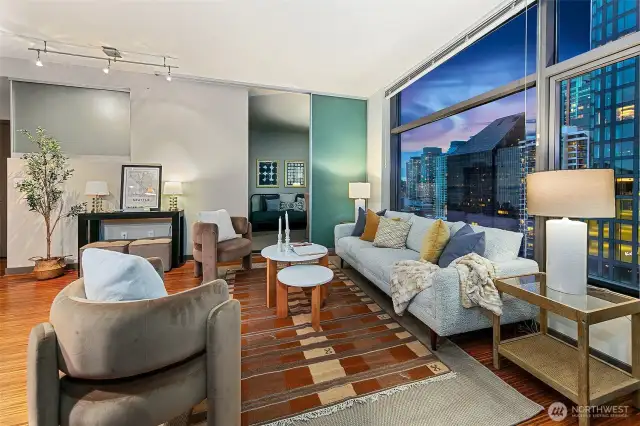 This 2 bedroom lives large with versatile spaces.