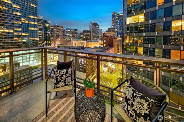 Enjoy morning coffee on your private balcony! Or for more al fresco entertaining, visit the rooftop lounge!