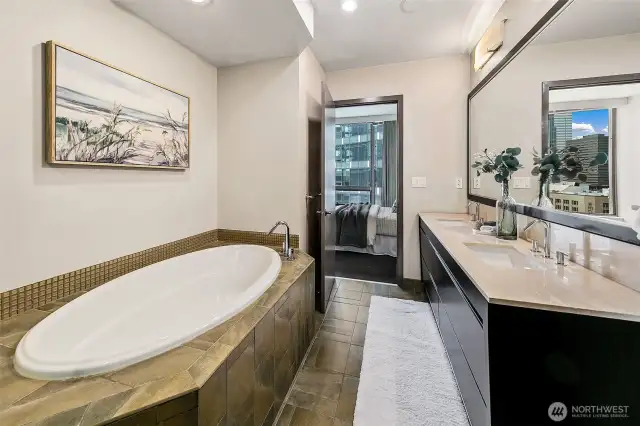 Another view of the primary bathroom.