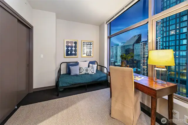 Second bedroom or office features large closet.