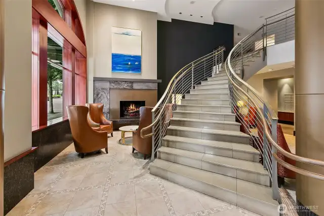 Greet your guests in this swanky lobby.