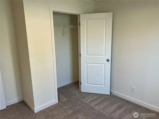 Second bedroom closet area.