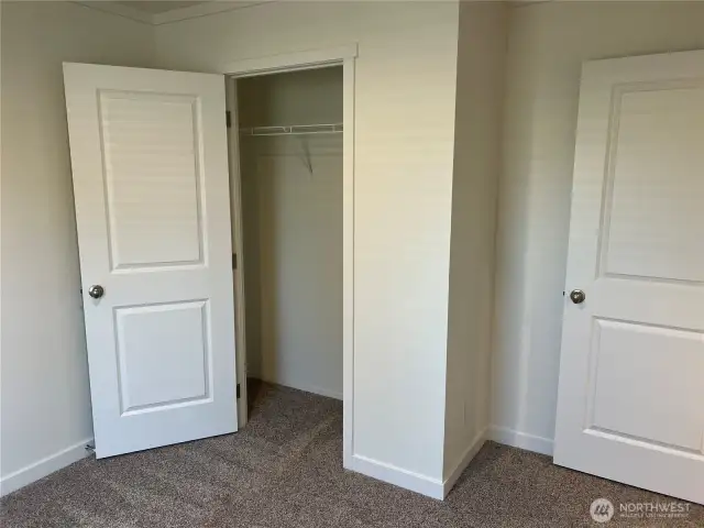 Third bedroom closet area.