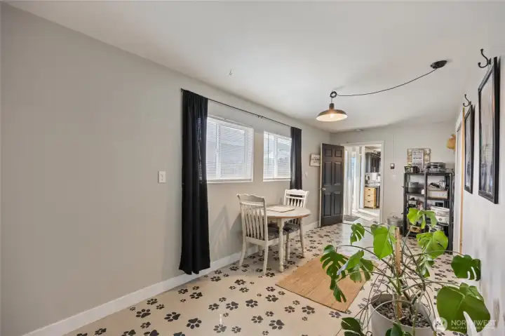 Bonus room off garage