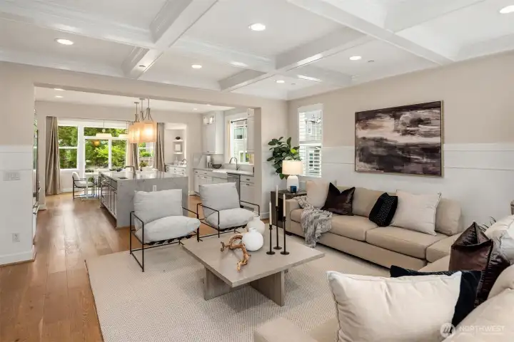 Be wowed by this great room design! Loaded with 400K+ designer upgrade, this home is where Style, Prestige and Personality converge!