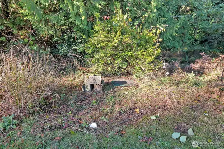 The installed 3-bedroom septic system.