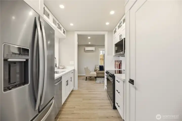 Laundry is in the door on the right.