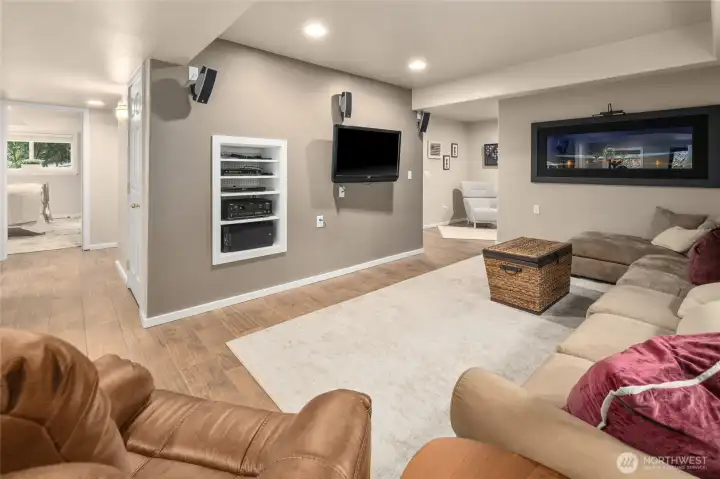 Fully finished daylight basement with a very functional layout.