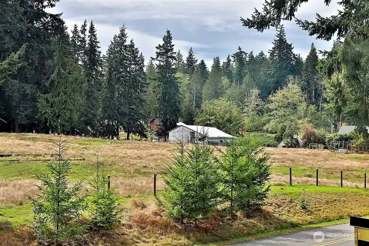 The rear of home overlooks the historic Al Anderson Farm which offers spaces in the community garden if you want to grow veggies or flowers!