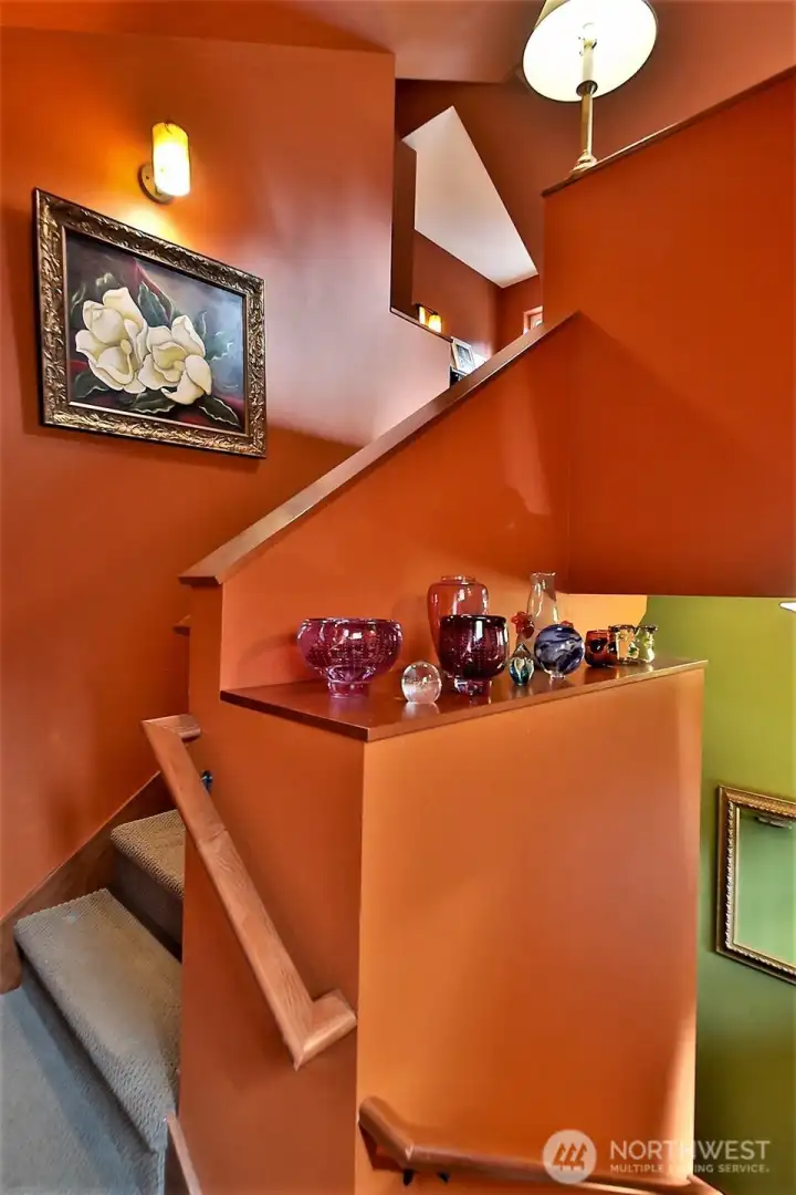 Deep colors and cozy spaces.