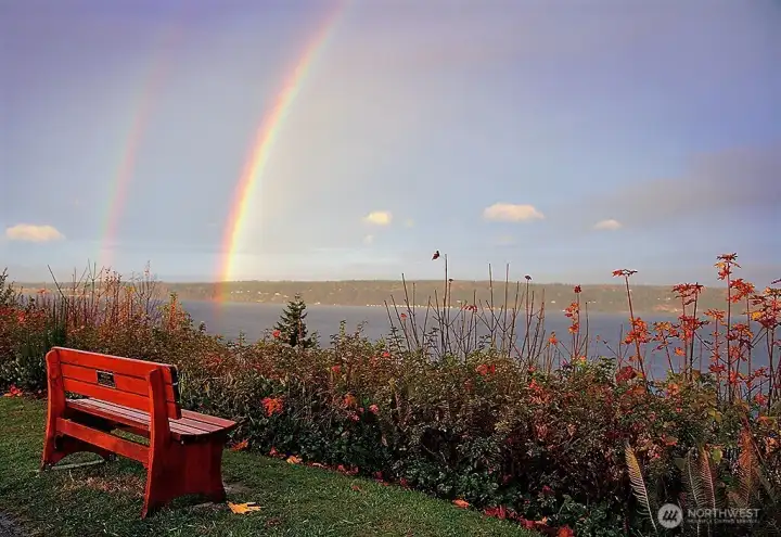 Downtown Langley on a double rainbow day!