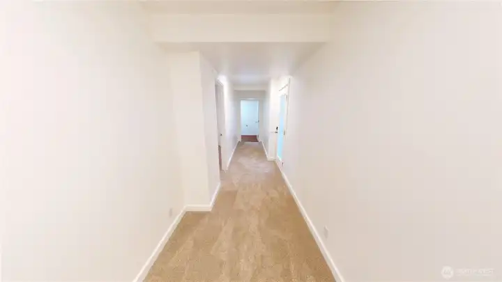 Lower level hallway