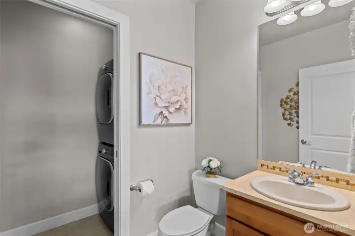Main Level Guest Bathroom, Laundry Room