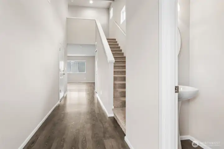 Welcome home! Laminate flooring throughout downstairs.