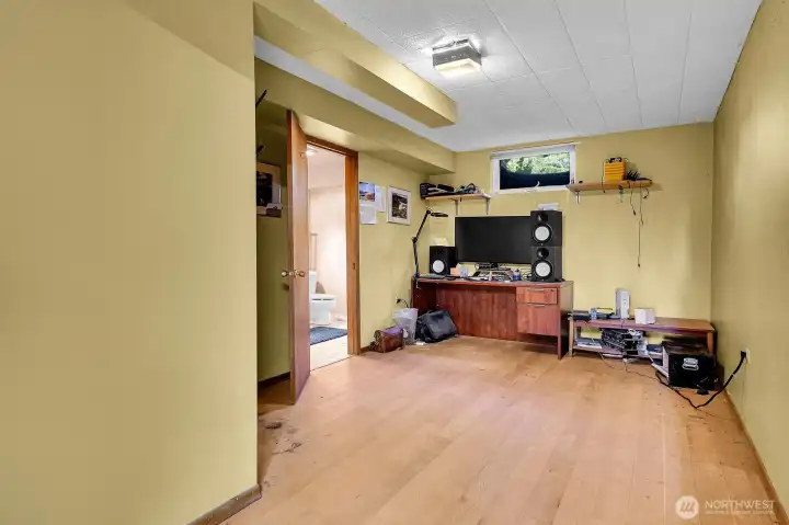 One more bedroom downstairs.  Again the options are only limited by your needs and imagination.  Do you need a guest bedroom with an ensuite?  Do you need a home office?  Rehearsal space for the band?