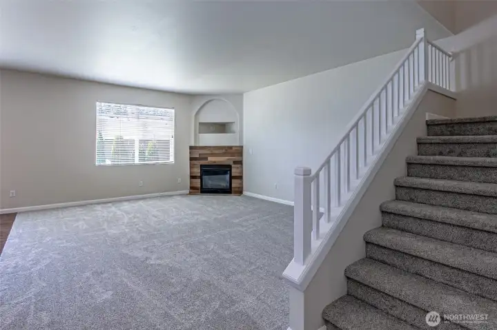 Living Room with Fireplace