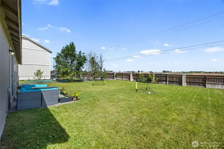 Large Fenced Backyard