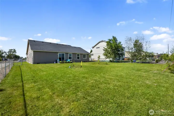 Large Fenced Backyard