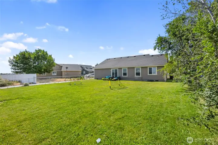 Large Fenced Backyard