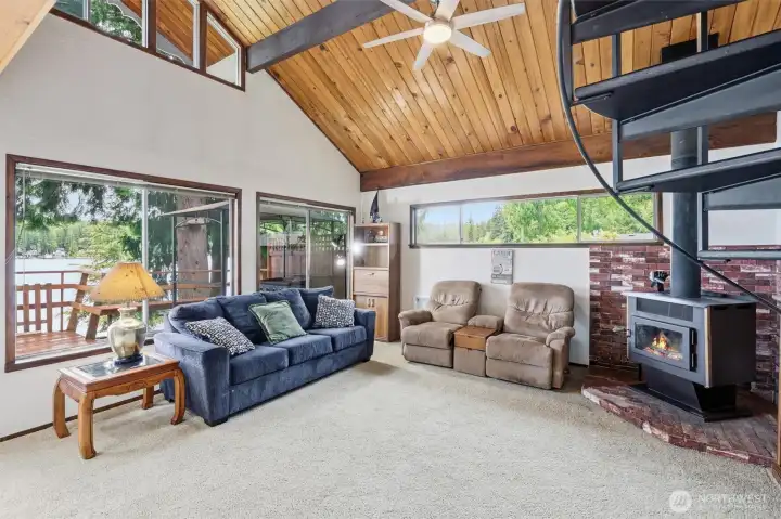 Wood burning stove to keep you cozy in the winter