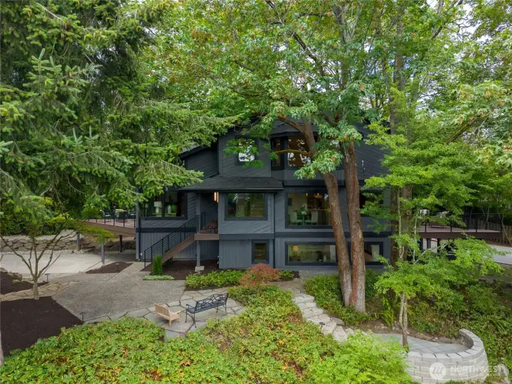 Thoughtfully updated, the outside was not forgotten. Multiple decks and patios for entertaining with a view! Thoughtfully updated, the outside was not forgotten. Multiple decks and patios for entertaining with a view!