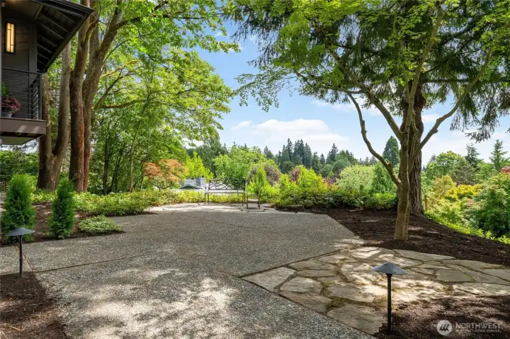 Enjoy the views from this entry patio. Enjoy the views from this entry patio.