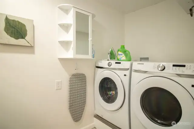 Laundry room of separate living space by the private entrance