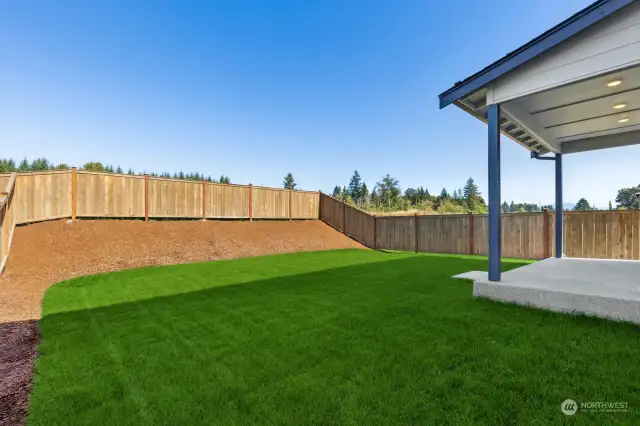 Rear yard (Facade, Ext Colors, Interior Photos & Floor Plans for illustrative purposes only. Actual Facade, Ext Colors, Interiors & Floor Plans may differ.)