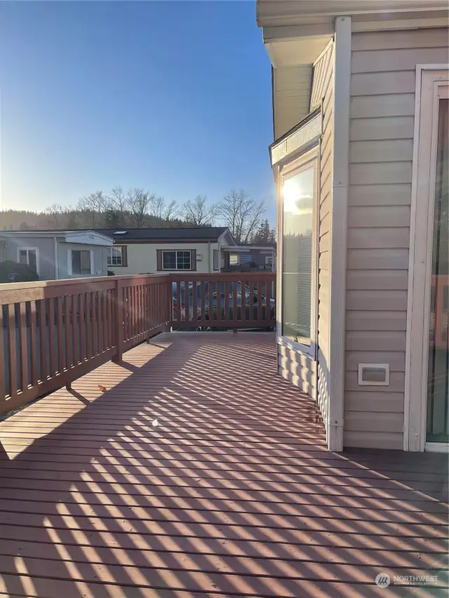 Sunny front deck