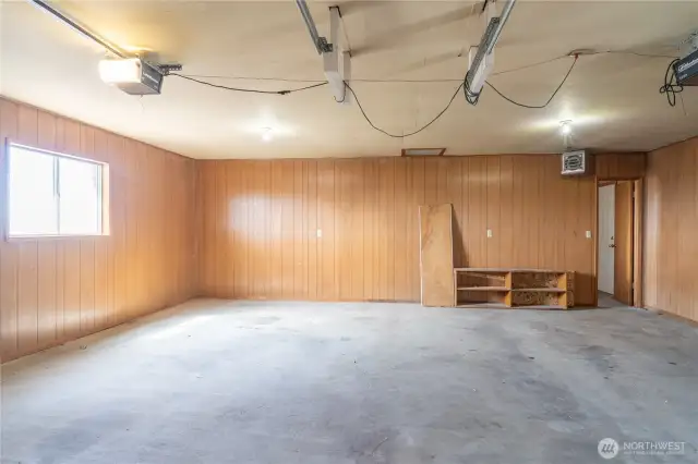 Inside of garage