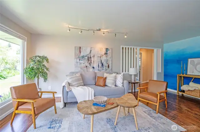 Bright and cheerful, the living area invites you to relax and unwind.