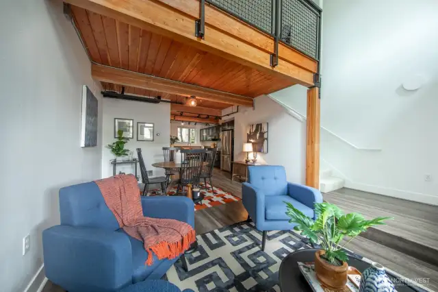 Seamless flow from the living area to dining and kitchen makes this layout perfect for everyday living and entertaining.