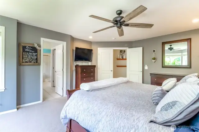 Primary Bedroom w/ french doors