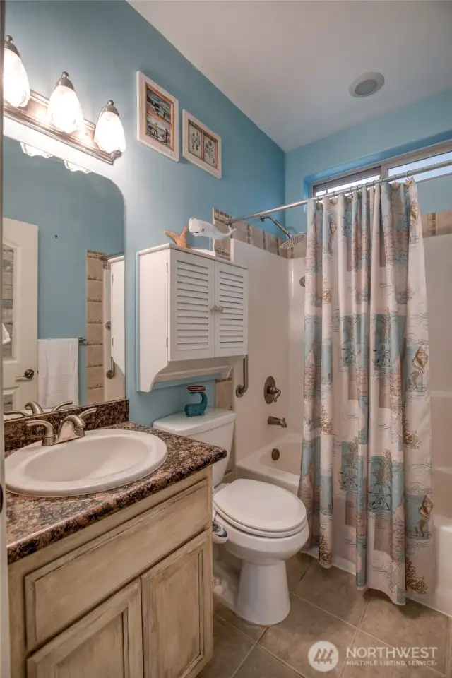 Full size guest bathroom