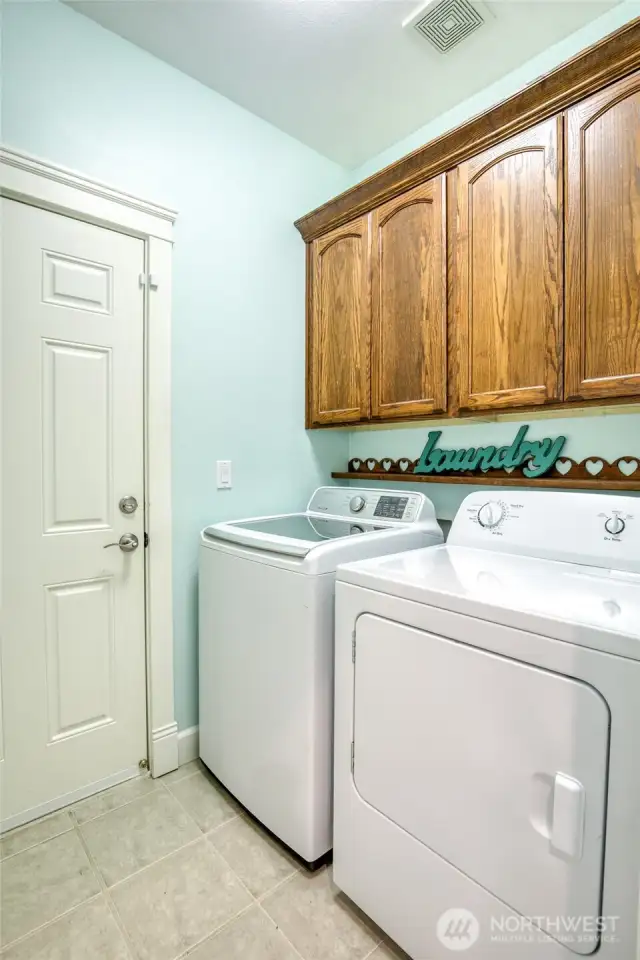 Laundry Room with storage