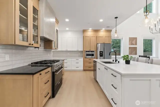 Quartz countertops.