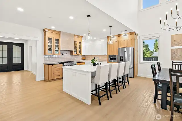 Open, airy floorplan.