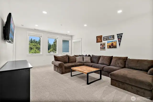 Loft space upstairs.