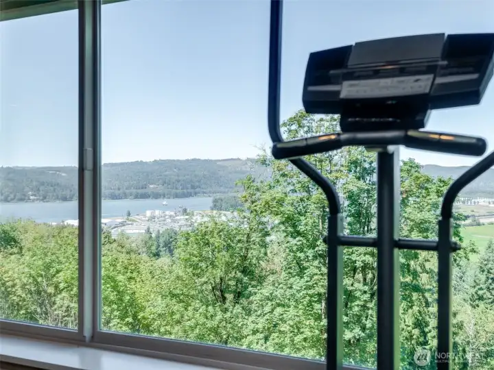 Workout goals: river views included.