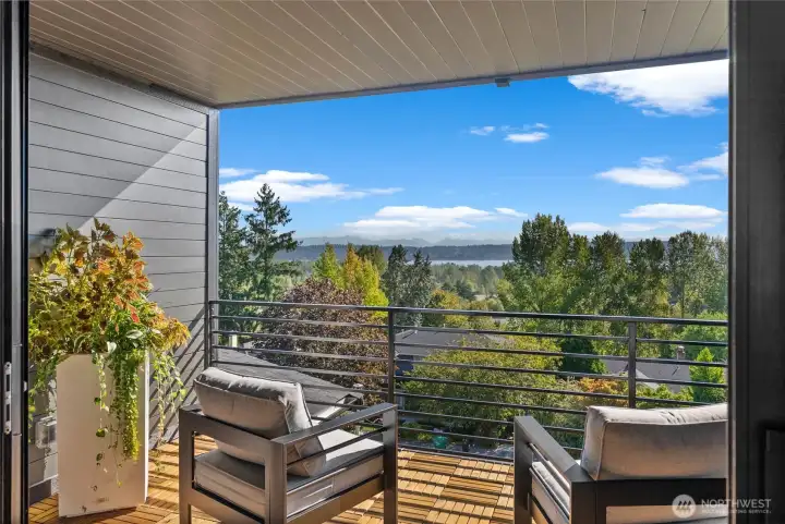 Primary suite covered deck.