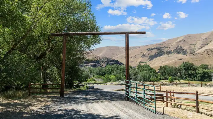 Gated entry to the home