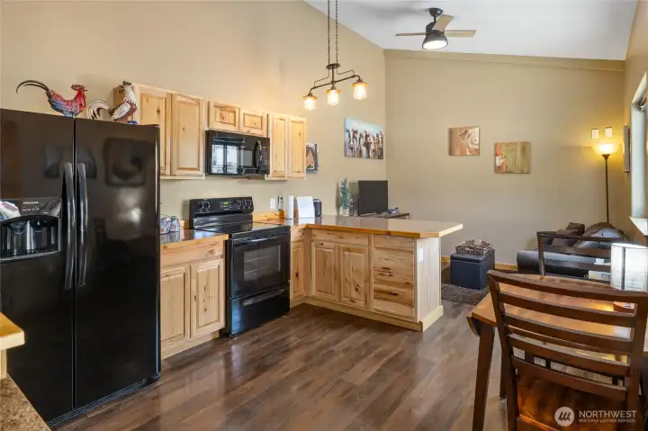 Fantastic layout - full kitchen and living space.