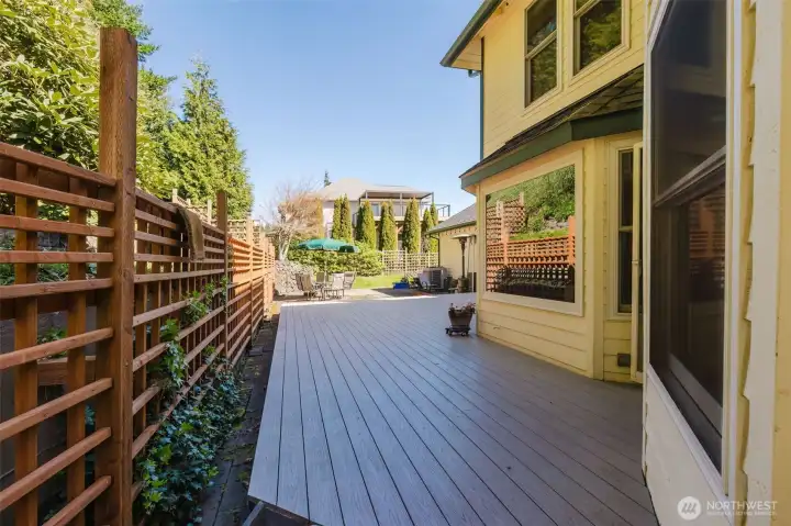 Azek composite decking.